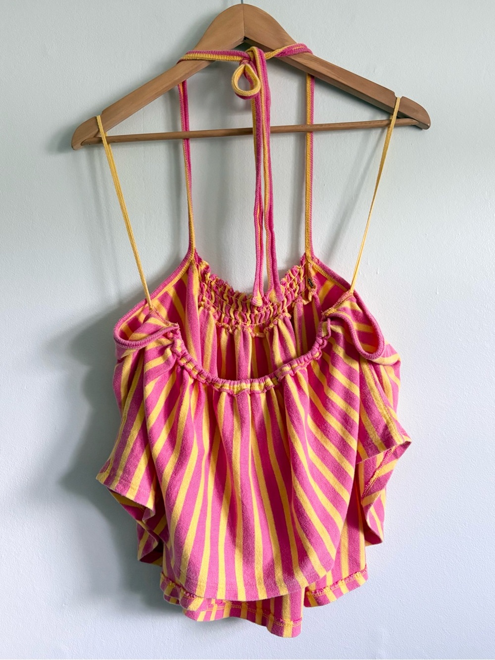 We The Free Coastal Town Halter Top In Bubblegum - Picture 6 of 7